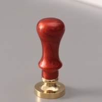 Печать для сургуча с пластиковой ручкой "Венок с буквой Y" 2,5х2,5х6,3 см