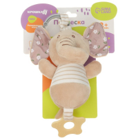 Подвеска мягкая с вибрацией &laquo;Слоник Няша&raquo;, прорезыватель, на кроватку, коляску, Крошка Я