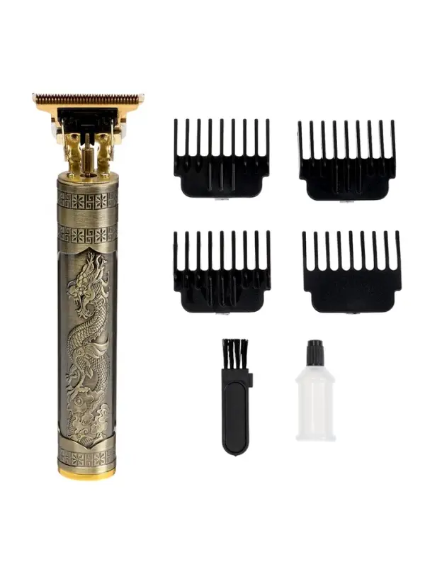 Машинка для стрижки LTRI-28, портативная, 300 мАч, 4 насадки, USB