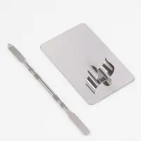 Набор д/нанесения макияжа 2 пред: палитра, спатула металл серебро пакет QF