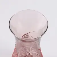 Ваза &laquo;Тодес&raquo; волна, h=26 см, стекло, светло-розовая