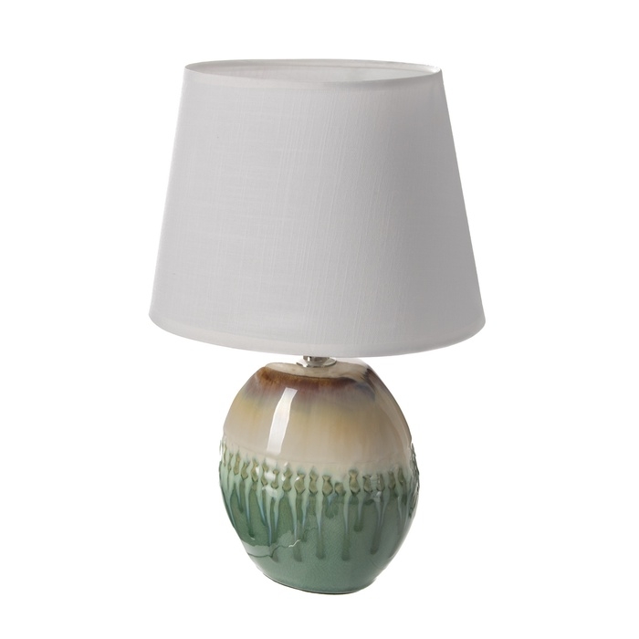 Настольная лампа с абажуром RISALUX &laquo;Эвита&raquo;, Е14, 40 Вт, 20&times;15&times;30 см