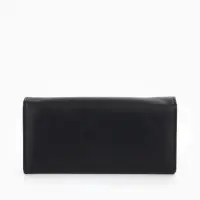 Кошелек жен 06-01-01 Июнь2523, 19*3*10 см, 3 отд+отд/молн, д/карт, д/монет, на магните черн   109097