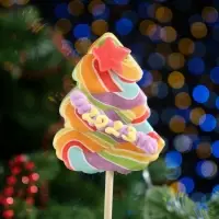 Карамель на палочке &laquo;Елочка лолли&raquo;, радуга, 55 г