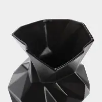 Ваза настольная керамика "Анхель" 20х12 см, чёрный