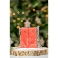 Новогодние свечи в колбе, набор 2 шт., аромат мята и ваниль, 3&times;3&times;8 см