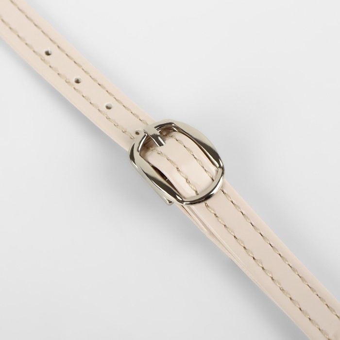 Ремешок для обуви, искусственная кожа, 30 см, 8 мм, 2 шт, цвет бежевый