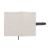 Ежедневник недатированный формат А5, с хлястиком, 128л, линия, пвх, Серый