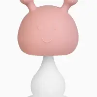 Прорезыватель силиконовый для зубов с погремушкой 3 в 1 M&B &laquo;Зайка&raquo;, розовый