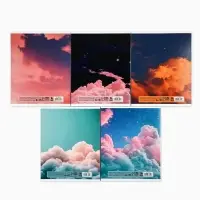 Тетрадь в клетку, 48 л., А5, на скрепке, блок №1 &laquo;звездное небо&raquo; МИКС