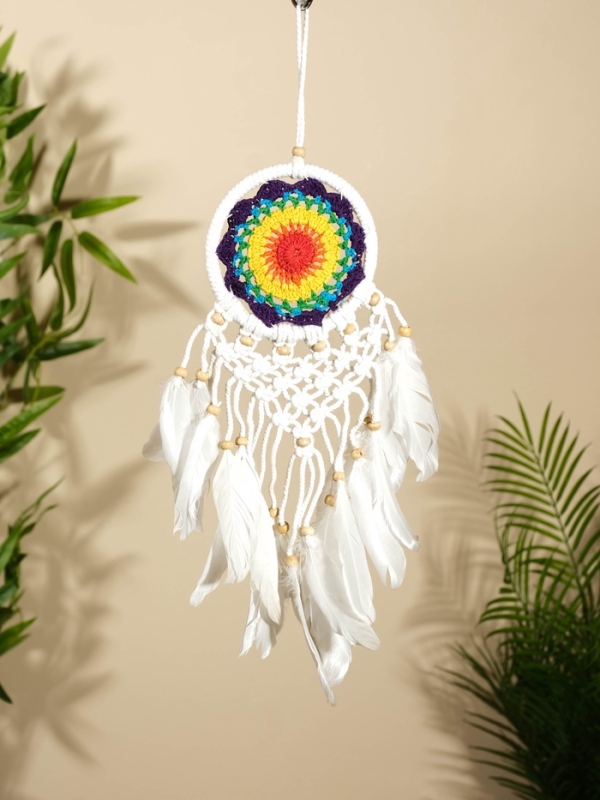 Ловец снов "Разноцветный цветок" 12х50 см.