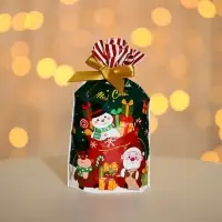 Пакет полиэтиленовый подарочный, с завязками "Подарки" МИКС, 15х23 см