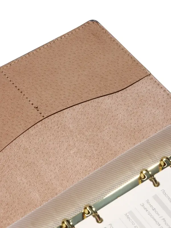 Органайзер на кольцах, C6, с хлястиком, 80л, линия, к/зам, Синий