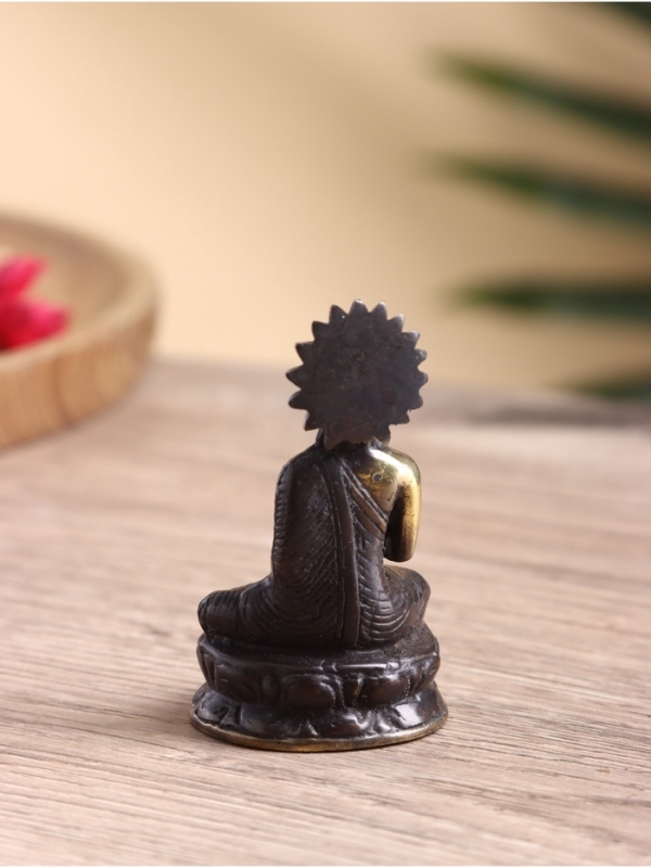 Сувенир бронза "Будда" 4х4х8 см
