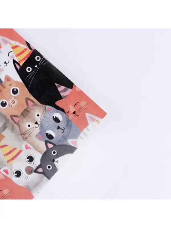 Бумага упаковочная глянцевая двухсторонняя &laquo;Котики&raquo;, 50 х 70 см