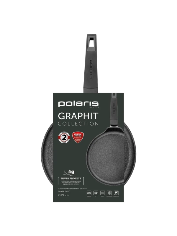 Сковорода блинная Graphit 24 см с антипригарным покрытие