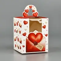 Коробка сборная &laquo;Любовное послание&raquo; 9 х 11 х 9 см
