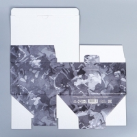 Коробка подарочная сборная, упаковка, &laquo;23 февраля&raquo;, 22 х 15 х 10 см