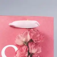 Пакет подарочный крафтовый, упаковка, &laquo;8 марта&raquo;, S 12 х 15 х 5.5 см