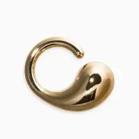 Кольцо пластик "Капля Бо", р-р 17, цвет золото