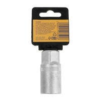 Головка свечная шестигранная ТУНДРА, под квадрат 1/2", 21 мм, CrV