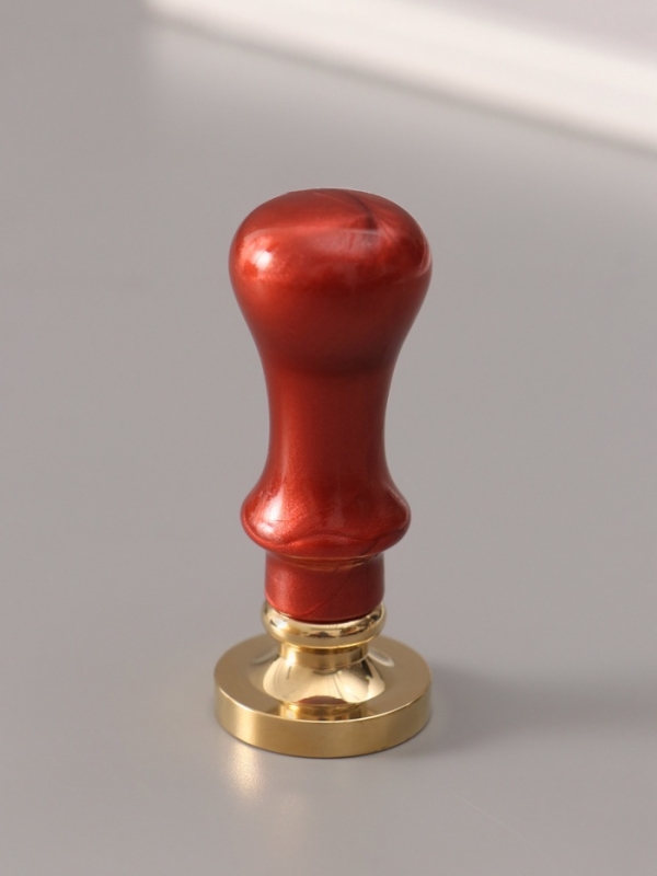 Печать для сургуча с пластиковой ручкой "Буква L на вензеле" 2,5х2,5х6,3 см