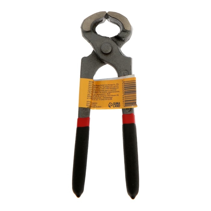 Клещи строительные ТУНДРА, обрезиненные рукоятки, 160 мм