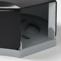 Диспенсер туалетной бумаги, пластик черный, втулка 4 см