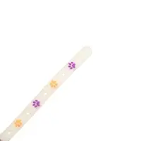 Ошейник, светящийся в темноте, "Яркие следы" (люминесцентный), 30 х 1 см, фиолетово-жёлтый