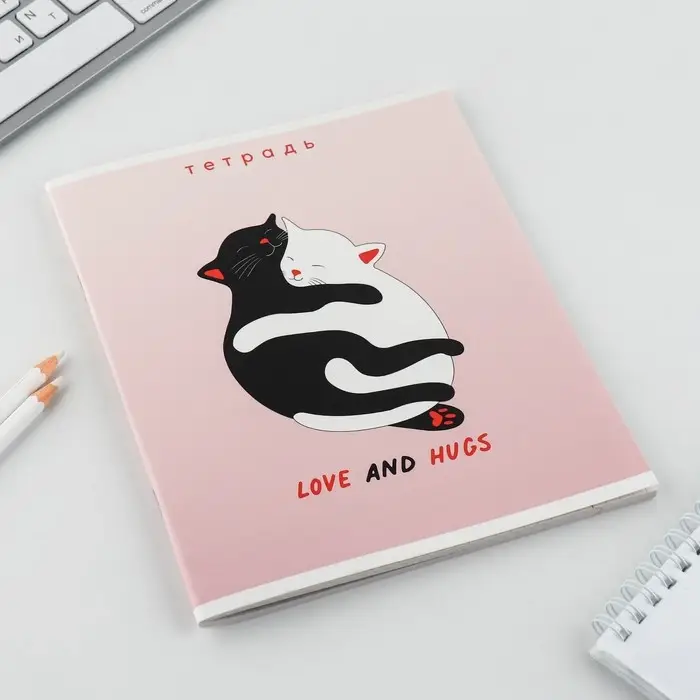 Тетрадь в клетку, 48 л., А5, на скрепке, блок №2 &laquo;Нежность&raquo; МИКС