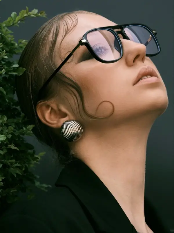 Серьги металл "Шар" тренд, цвет серебро