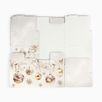 Коробка подарочная новогодняя складная &laquo;Золотая роскошь&raquo;, 31.2 х 25.6 х 16.1 см