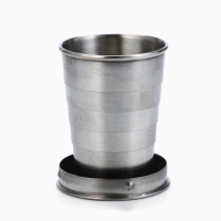 Фляжка со складной стопкой в чехле &laquo;Лев&raquo;, 240 мл, 75 мл