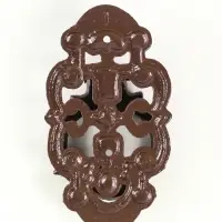 Ручка дверная чугун "Цветочная" 9,5х3,5х17,5 см