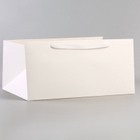 Пакет для торта, с широким дном 40 х 40 х 19,5 см, белый