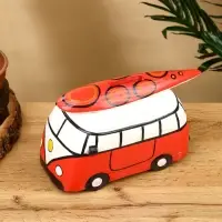 Копилка &laquo;Микроавтобус&raquo;, 24&times;12&times;13.5 см, дерево, красный