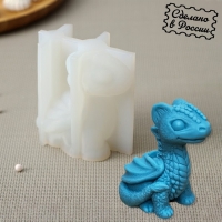 Силиконовый молд &laquo;Дракоша Лилу&raquo;, 4.2&times;6.5 см, высота 7.5 см, цвет прозрачный