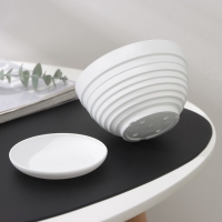 Горшок для цветов с поддоном &laquo;Алиса&raquo;, 0,5 л, цвет белый