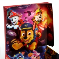 Подарочная коробка складная с 3Д, Щенячий патруль, 15х15х7 см