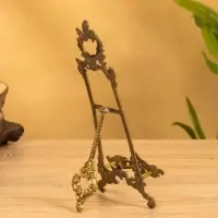 Мини мольберт "Трезубец" латунь 25х10х3 см