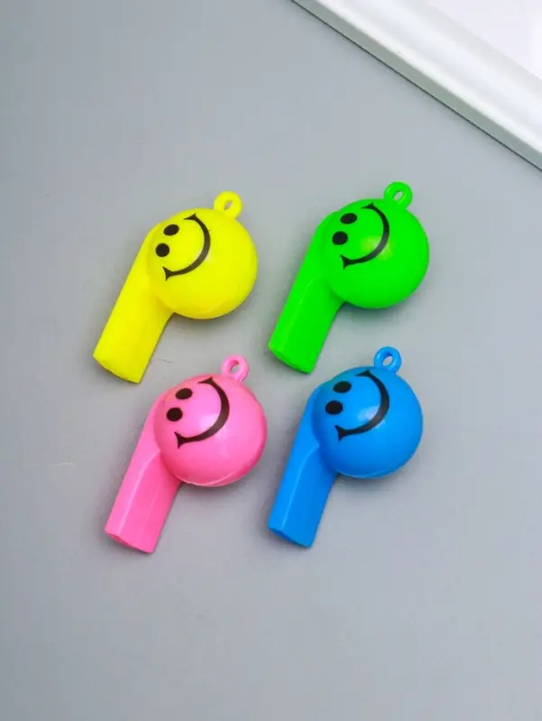 Свисток пластик "Смайл", МИКС