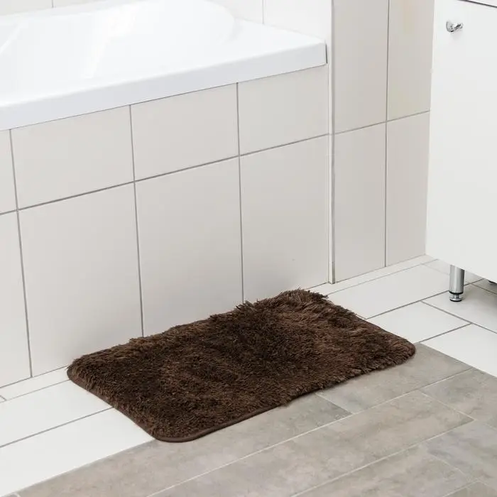 Коврик для ванной Доляна &laquo;Мягкий&raquo; 40&times;60 см, длина ворса 1,5 см, цвет МИКС