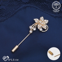 Булавка &laquo;Цветок с тычинками&raquo;, 6 см, цвет МИКС