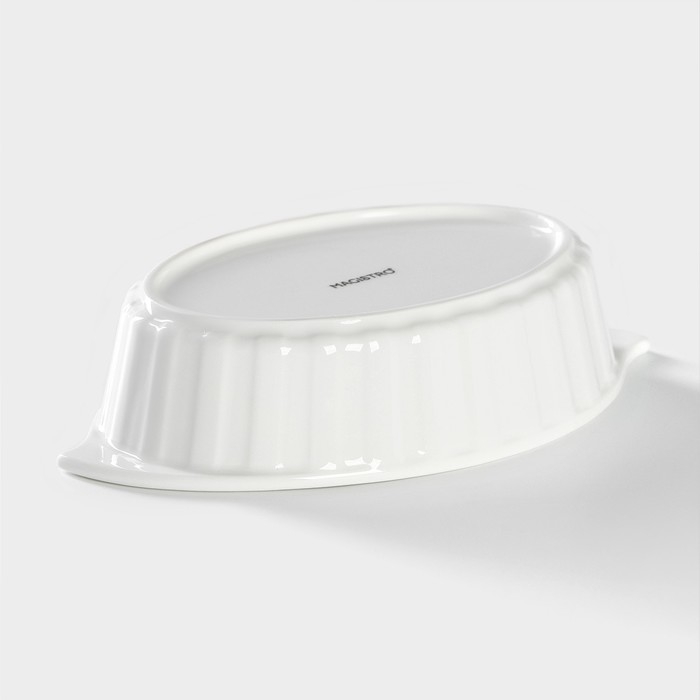 Форма для выпечки из жаропрочной керамики Magistro &laquo;Овал. Каспар&raquo;, 270 мл, 17&times;10&times;3,7 см