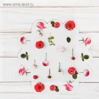 Коробка для печенья, кондитерская упаковка с PVC крышкой, &laquo;Жизнь прекрасна&raquo;, 10.5 х 10.5 х 3 см