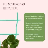 Шпалера, 47&times;19&times;0.5 см, пластик, зелёная