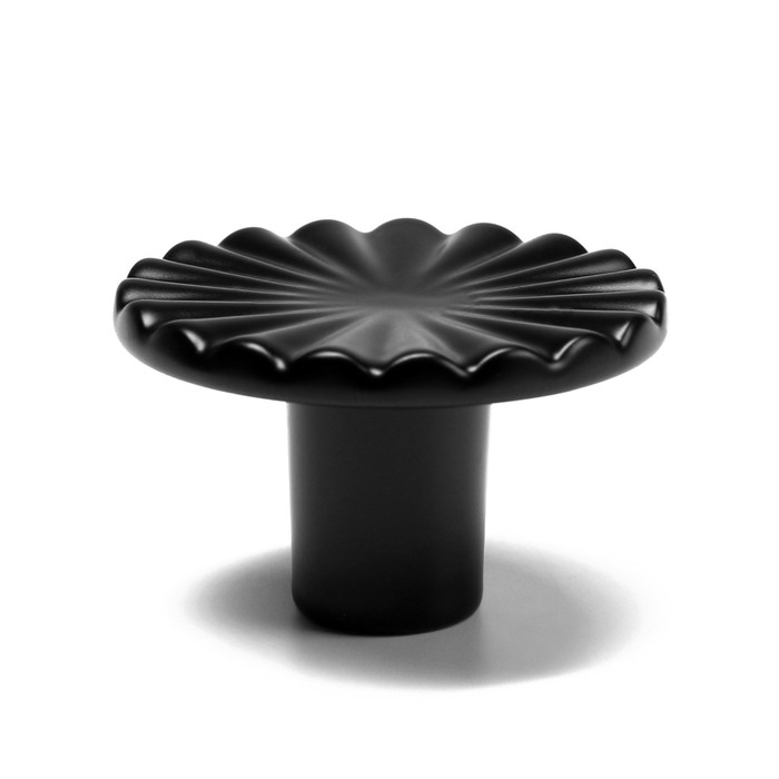 Ручка-кнопка CAPPIO, d=36 мм, цвет черный, 8 шт.