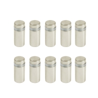 Дистанционный держатель для табличек, 12х25 мм, цвет матовый никель,набор 10 шт.