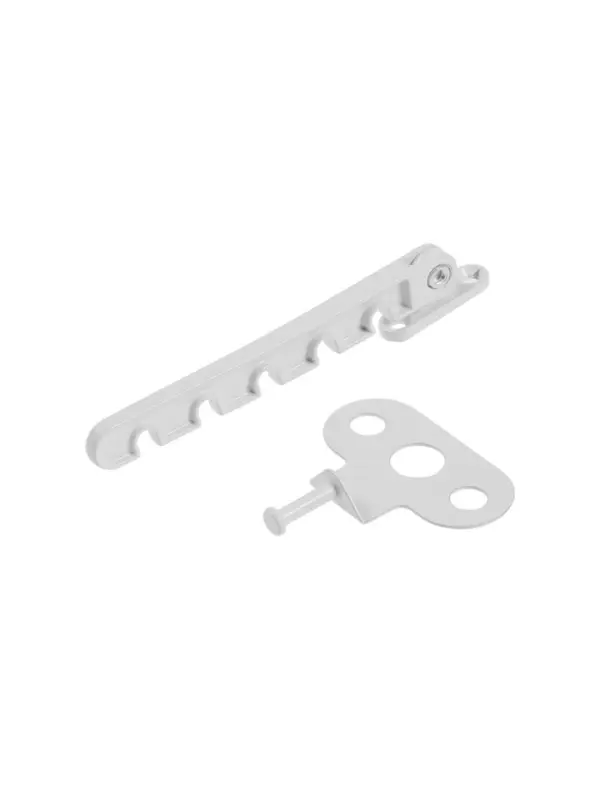 Ограничитель открывания для окна ТУНДРА, металлическая гребенка, 5-ти позиционная, 5 шт