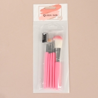 Набор кистей для макияжа &laquo;Нежность&raquo;, 5 предметов, цвет розовый